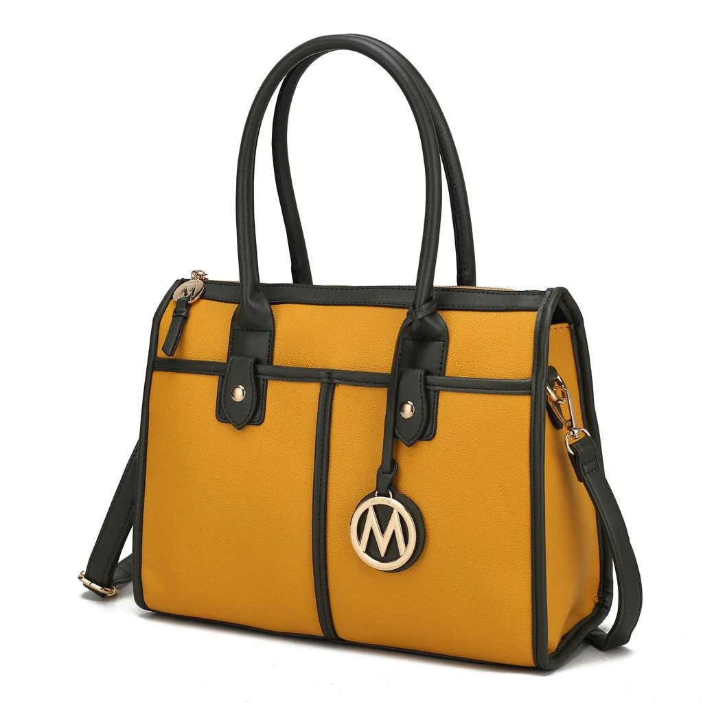 Livia Vegan Leather Satchel Handbag 商品