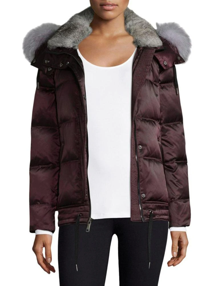 商品Andrew Marc|Short Fur-Trim Down Jacket,价格¥1785,第1张图片