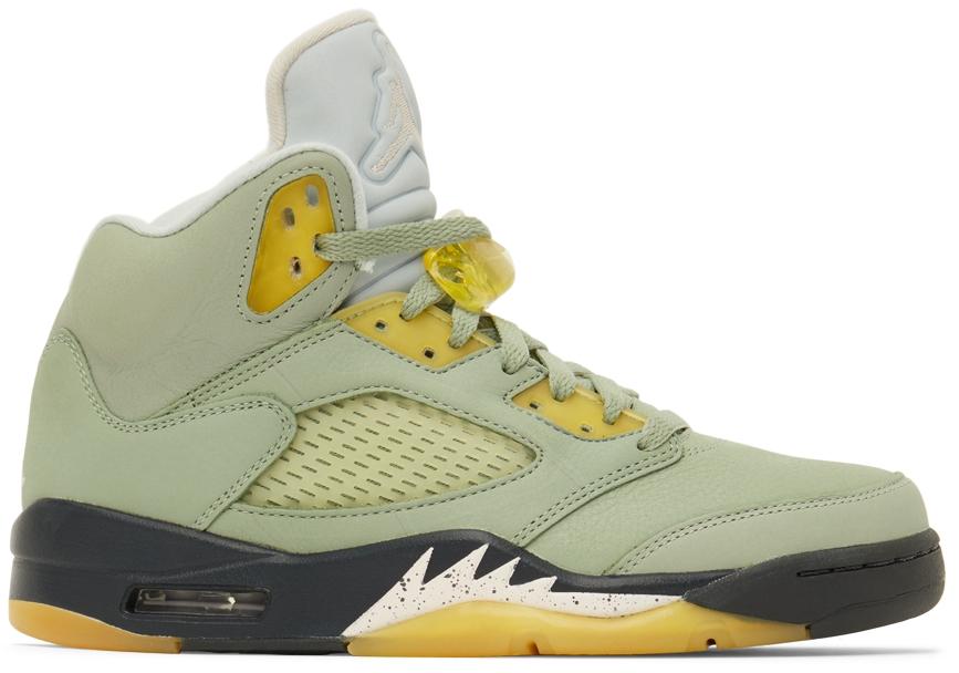 Green Air Jordan 5 Retro Sneakers商品第1张图片规格展示