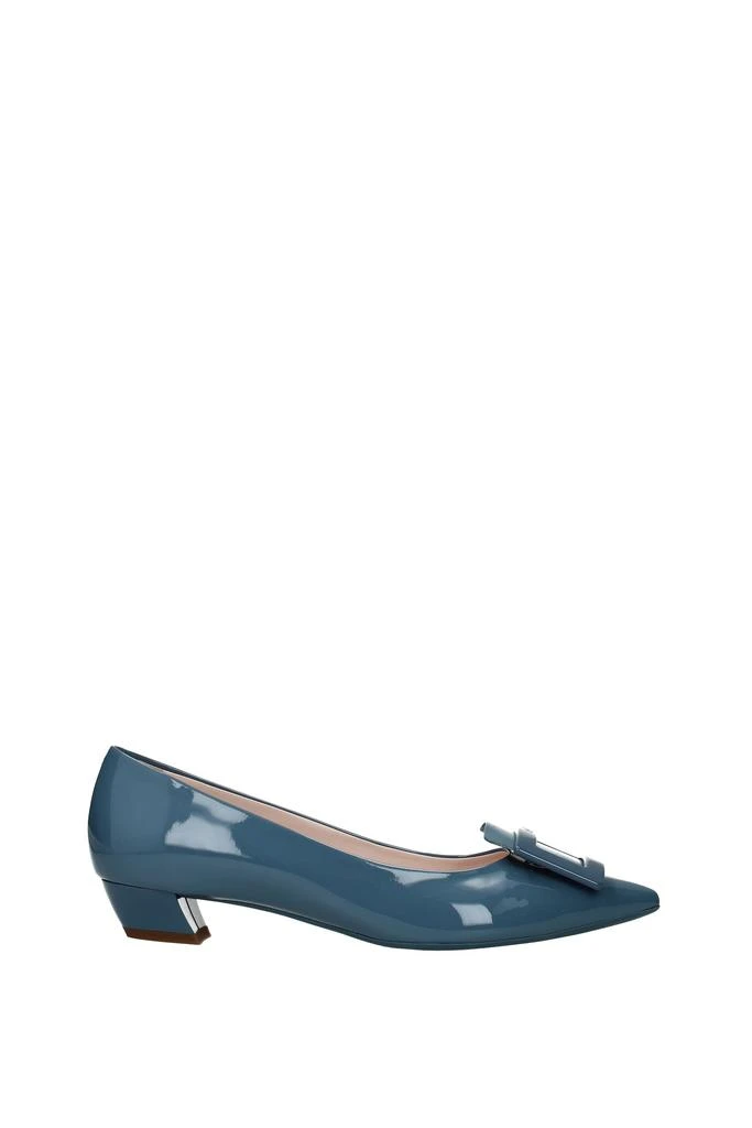 商品Roger Vivier|Pumps Patent Leather Blue Aviation Blue,价格¥1950,第1张图片