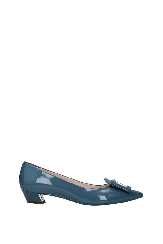 商品Roger Vivier|Pumps Patent Leather Blue Aviation Blue,价格¥1949,第1张图片