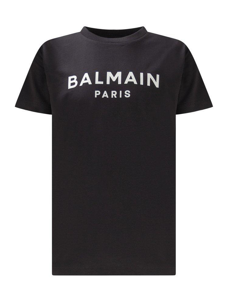 商品Balmain|Balmain Kids Logo Printed Crewneck T-Shirt,价格¥468-¥844,第1张图片