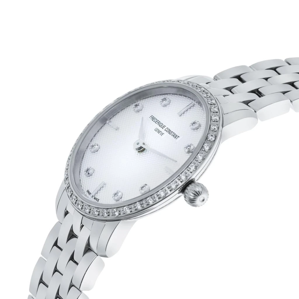 商品Frederique Constant|Frederique Constant Diamond Slimline Stainless Steel Quartz Women's Watch FC-200STDSD6B,价格¥9079,第2张图片详细描述