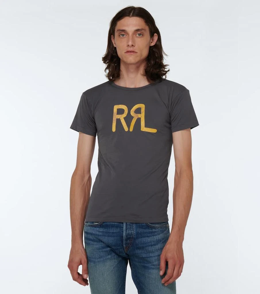 商品RRL|Logo short-sleeved cotton T-shirt,价格¥632,第3张图片详细描述