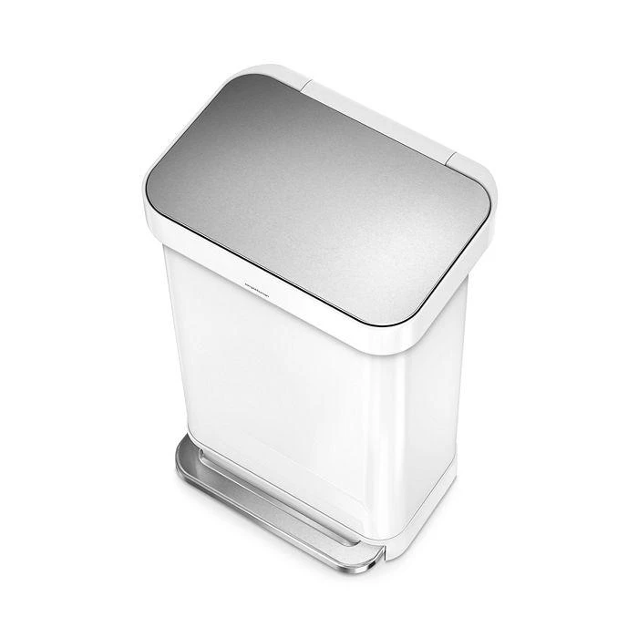 商品simplehuman|45-Liter Rectangular Step Trash Can with Liner Pocket,价格¥1144,第4张图片详细描述