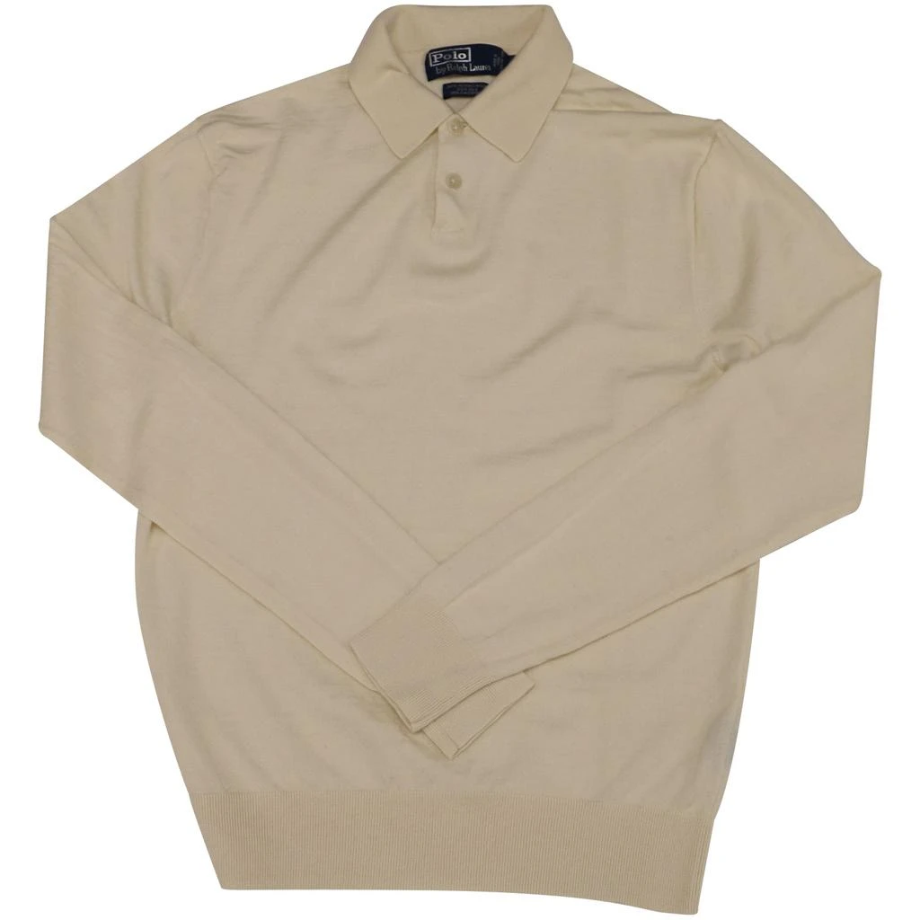 商品[二手商品] Ralph Lauren|Polo by  Long Sleeve Polo Shirt in Cream Merino Wool,价格¥1330,第1张图片
