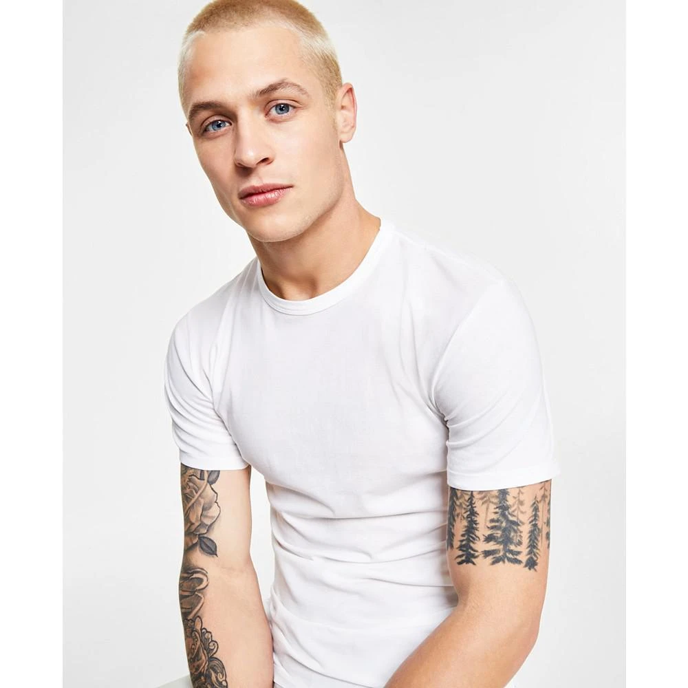 商品Calvin Klein|Men's 3-Pack Cotton Stretch Crew Neck Undershirts,价格¥356,第4张图片详细描述