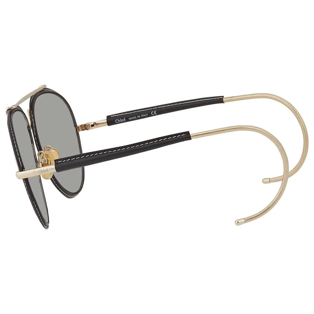 商品Chloé|Chloe Grey Pilot Ladies Sunglasses CH0080S 003 62,价格¥1444,第3张图片详细描述