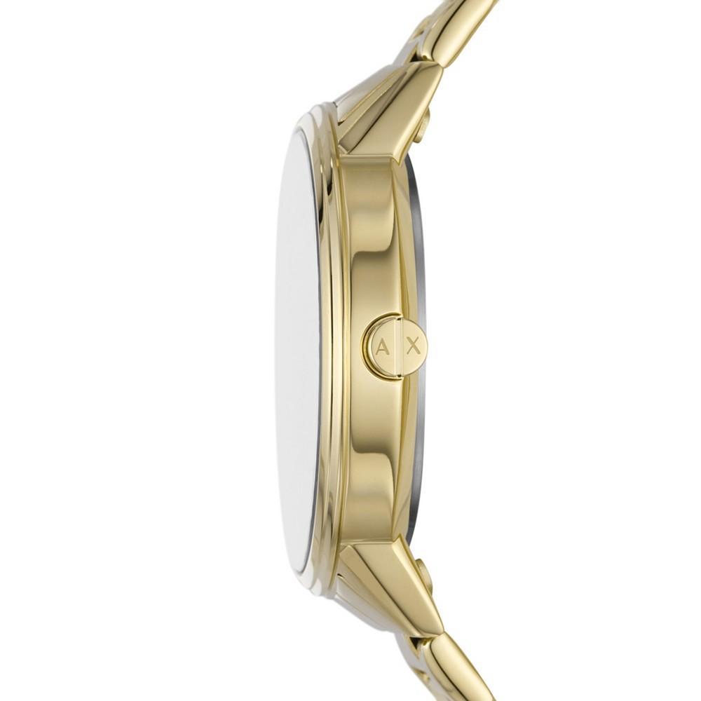 商品Armani Exchange|Men's Multifunction Gold-Tone Stainless Steel Bracelet Watch,价格¥1327,第4张图片详细描述