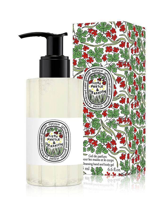 商品Diptyque|Citronnelle (Lemongrass) & Geranium Scented Cleansing Hand & Body Gel 6.6 oz.,价格¥444,第2张图片详细描述