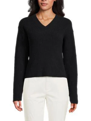 商品Vince|Ribbed V-Neck Sweater,价格¥1113,第1张图片