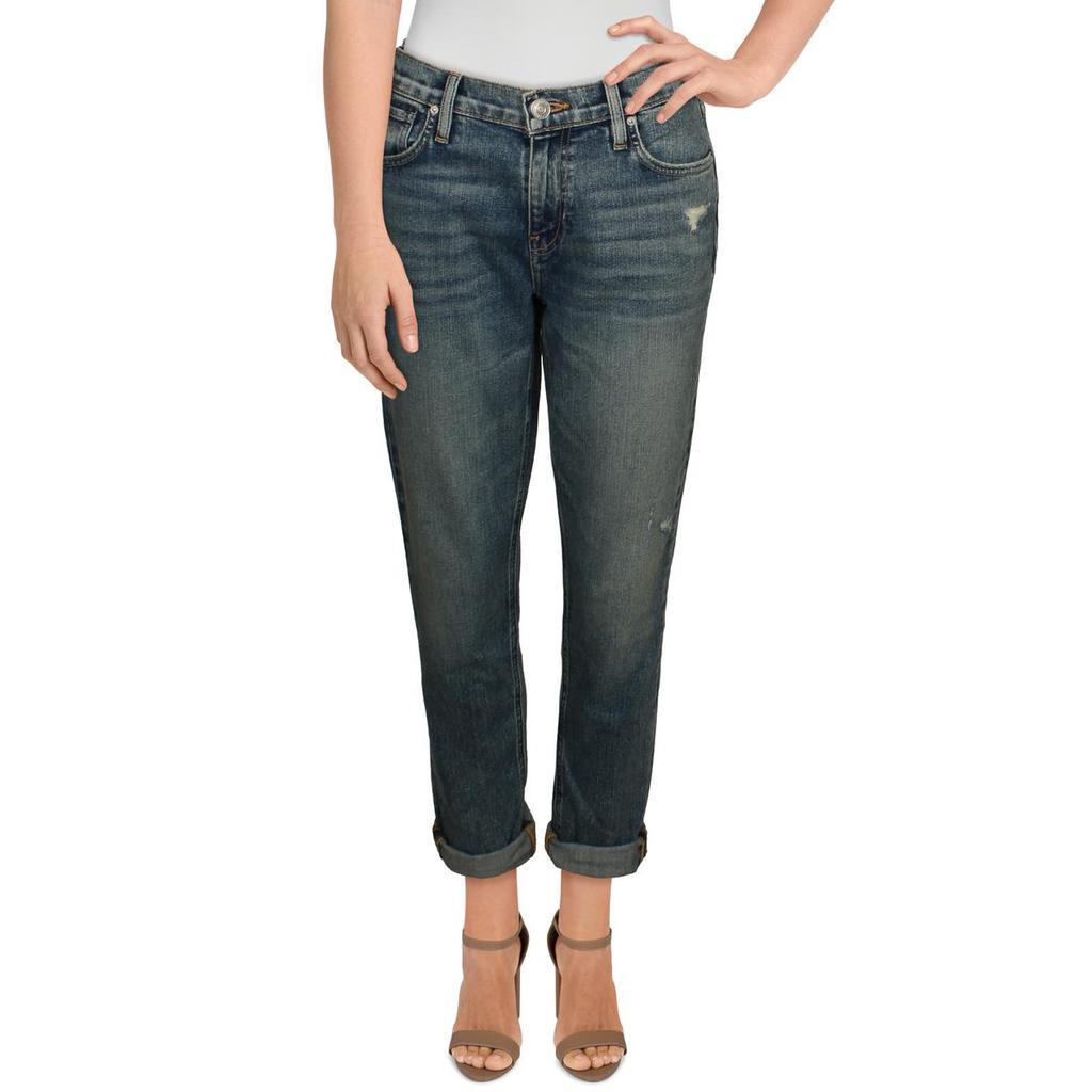 商品Hudson|Hudson Womens Lana High Rise Cuffed Boyfriend Jeans,价格¥514-¥588,第1张图片
