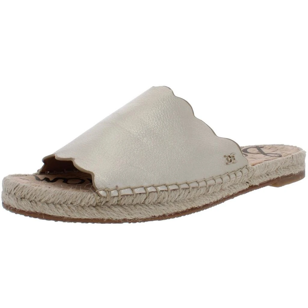 商品Sam Edelman|Sam Edelman Womens Andy Leather Open Toe Slides,价格¥281,第1张图片