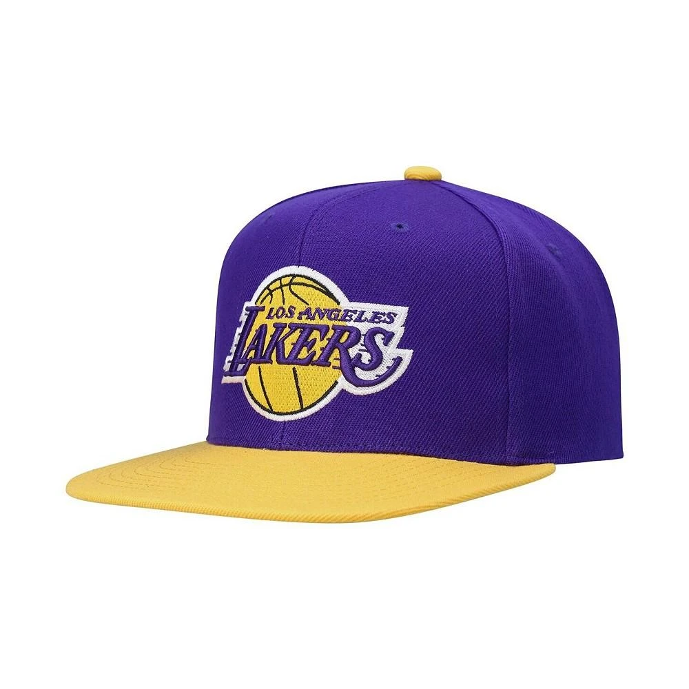 商品Mitchell & Ness|Men's Purple Los Angeles Lakers Core Side Snapback Hat,价格¥201,第2张图片详细描述