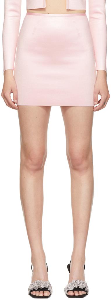 Pink Polyester Mini Skirt商品第1张图片规格展示