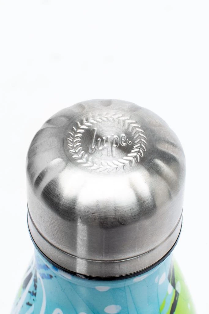 商品HYPE ACCESSORIES|HYPE BLUE & GREEN GEO SCRIBBLE METAL WATER BOTTLE,价格¥140,第4张图片详细描述