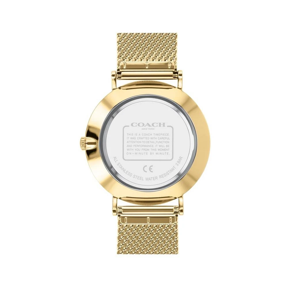 商品Coach|Men's Charles Gold-Tone Mesh Bracelet Watch 41mm,价格¥1307,第3张图片详细描述