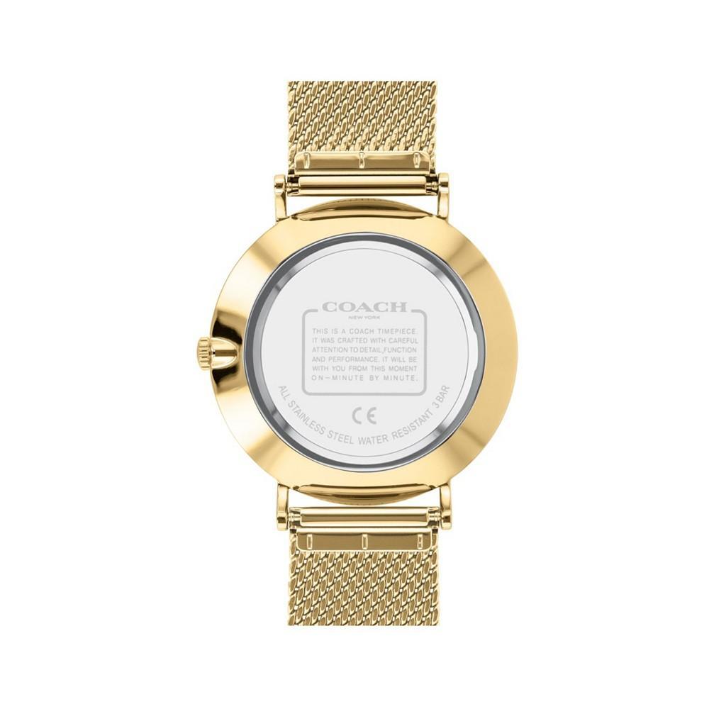 商品Coach|Men's Charles Gold-Tone Mesh Bracelet Watch 41mm,价格¥899,第5张图片详细描述