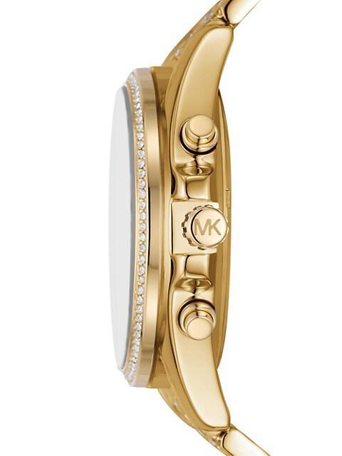 商品Michael Kors|Whitney Chronograph Goldtone Stainless Steel Watch,价格¥2935,第5张图片详细描述