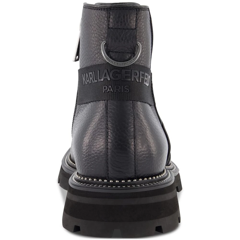 商品Karl Lagerfeld Paris|Men's Tumbled Leather Side-Zip Chelsea Boots,价格¥1859,第2张图片详细描述