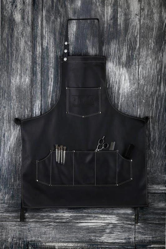 商品Facon Razors|Professional Leather Hair Cutting Hairdressing Barber Apron Cape For Salon Hairstylist,价格¥189,第1张图片