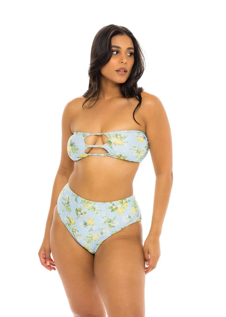 商品JMP The Label|Laguna High Waist Bikini Bottom - Main Squeeze Print,价格¥159,第4张图片详细描述