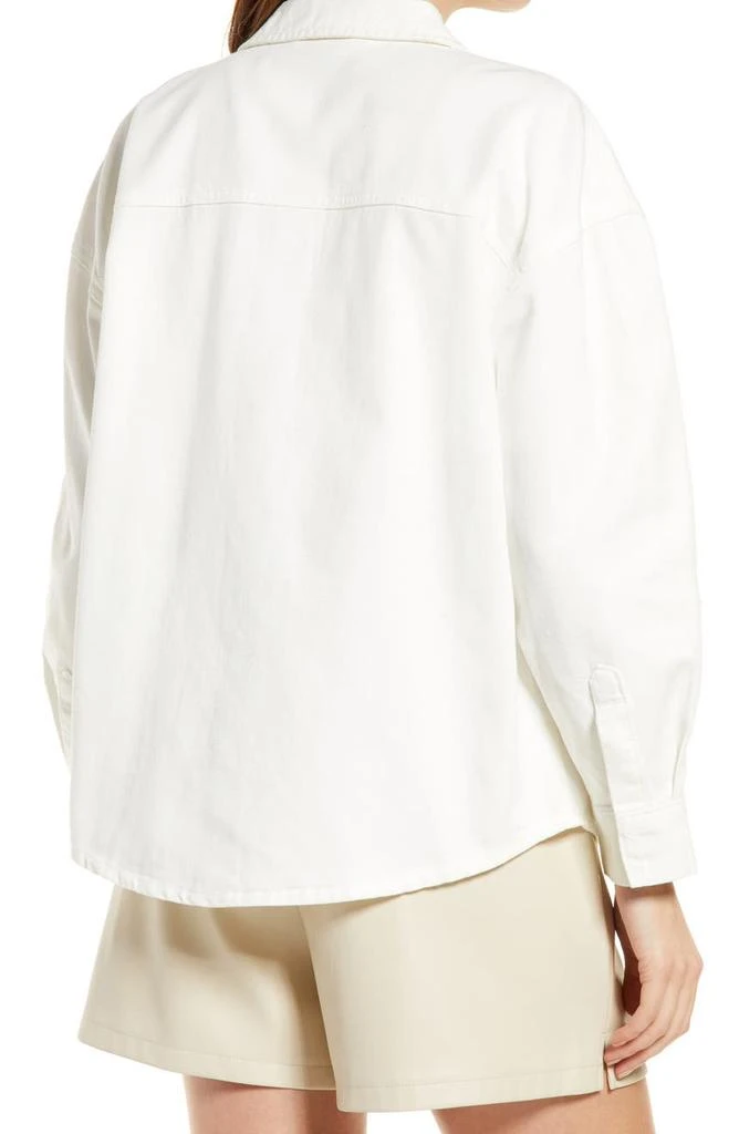 商品VERO MODA|Paloma Snap-Up Cotton Shirt Jacket,价格¥203,第2张图片详细描述