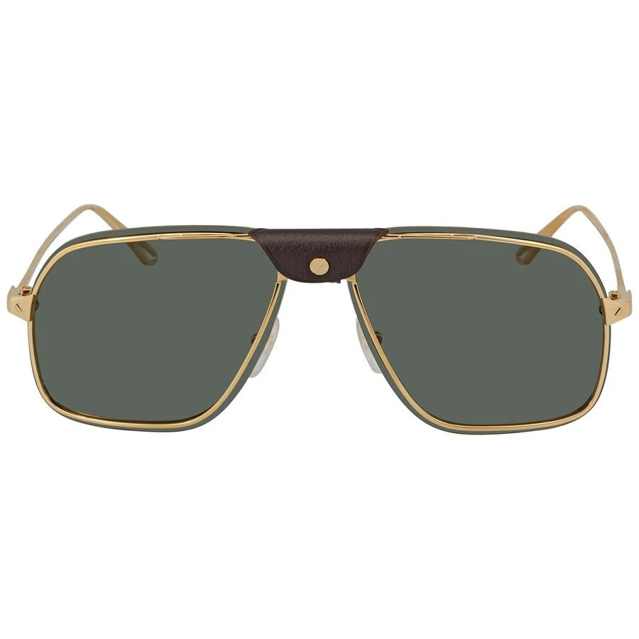 商品Cartier|Santos de Cartier Green Navigator Men's Sunglasses CT0243S 002 62,价格¥4671,第1张图片