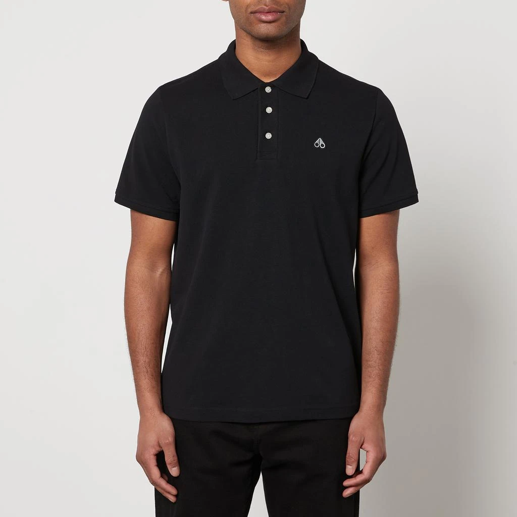 商品Moose Knuckles|Moose Knuckles Cotton-Piqué Polo Shirt,价格¥682,第1张图片
