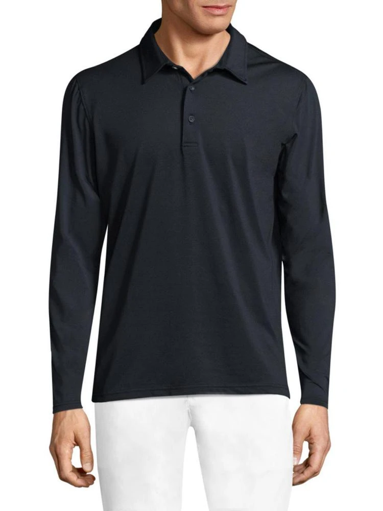 商品AG Green Label|Basic Long Sleeve Polo,价格¥661,第1张图片