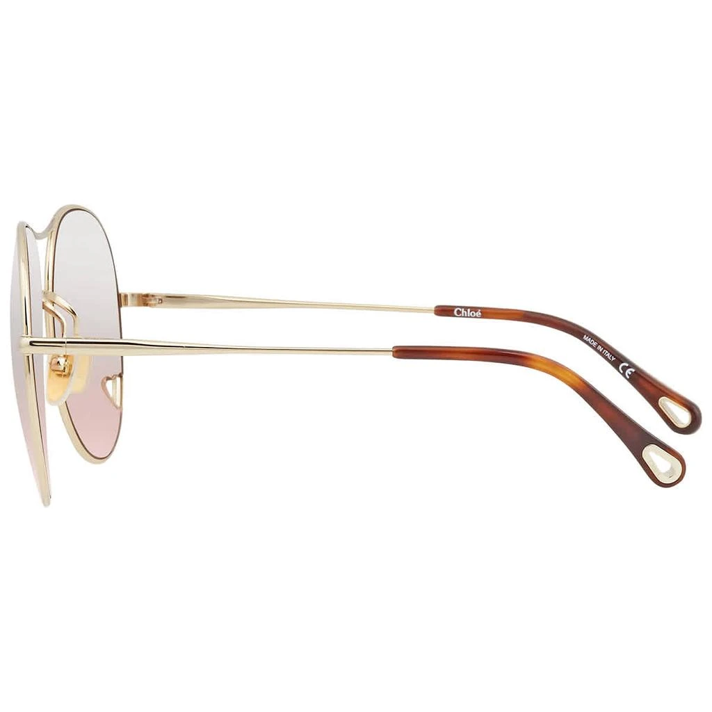 商品Chloé|Chloe Pink Pilot Ladies Sunglasses CH0028S 004 63,价格¥1121,第3张图片详细描述