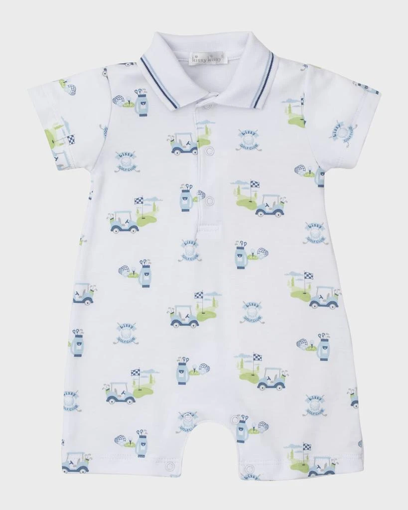 商品Kissy Kissy|Boy's Golf Club Short Playsuit and Hat Set, Size 3M-24M,价格¥238,第2张图片详细描述