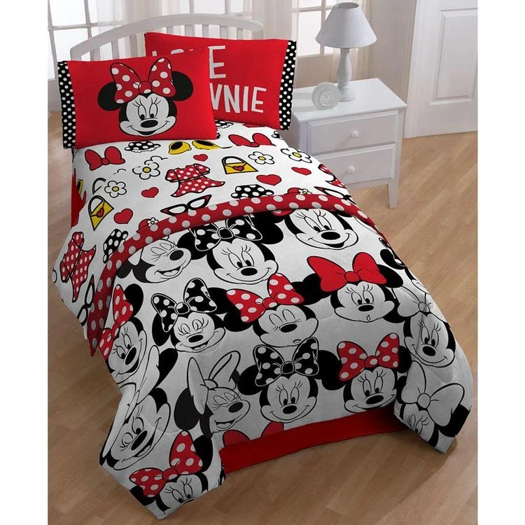 商品Jay Franco|Disney's Minnie "Who" Full Sheet Set,价格¥300,第1张图片详细描述