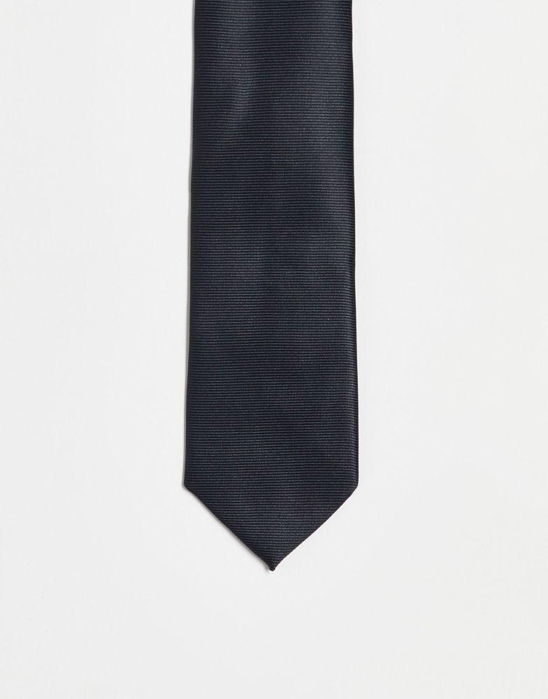 ASOS DESIGN slim tie in black商品第1张图片规格展示