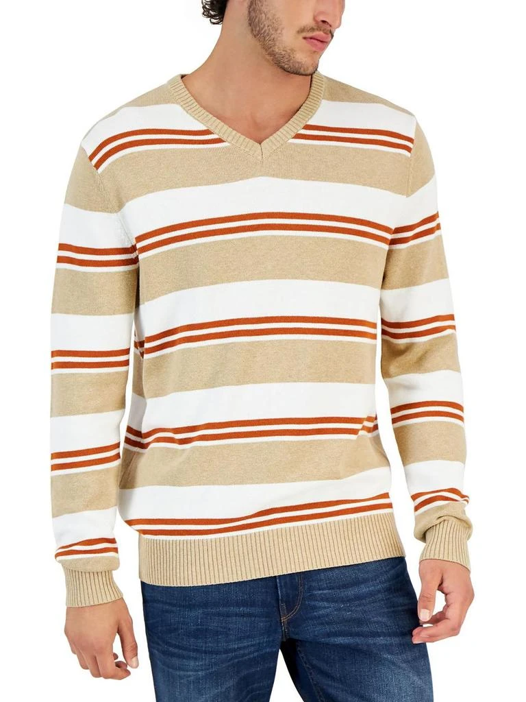 商品Club Room|Mens Cotton V-Neck Pullover Sweater,价格¥155,第2张图片详细描述