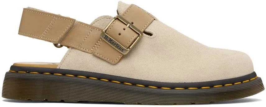 商品Dr. Martens|Beige Jorge II Mules,价格¥857,第1张图片