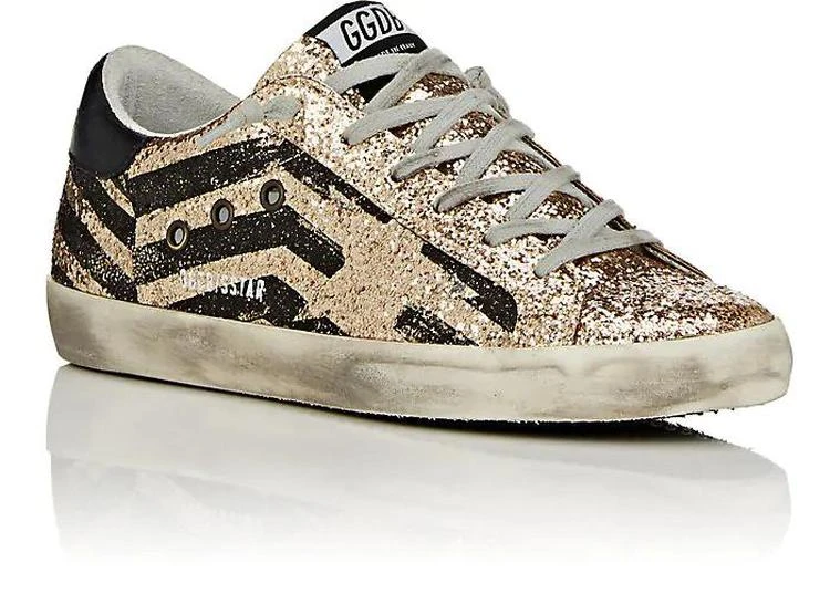 商品Golden Goose|Superstar Glitter Flag Sneakers,价格¥1926,第2张图片详细描述