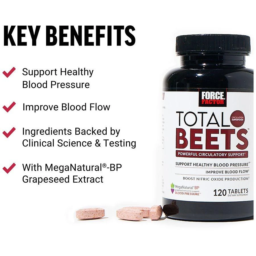 商品Force Factor|Total Beets Tablets,价格¥163,第3张图片详细描述