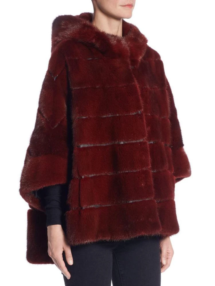 商品The Fur Salon|Hooded Mink Coat,价格¥27531,第3张图片详细描述