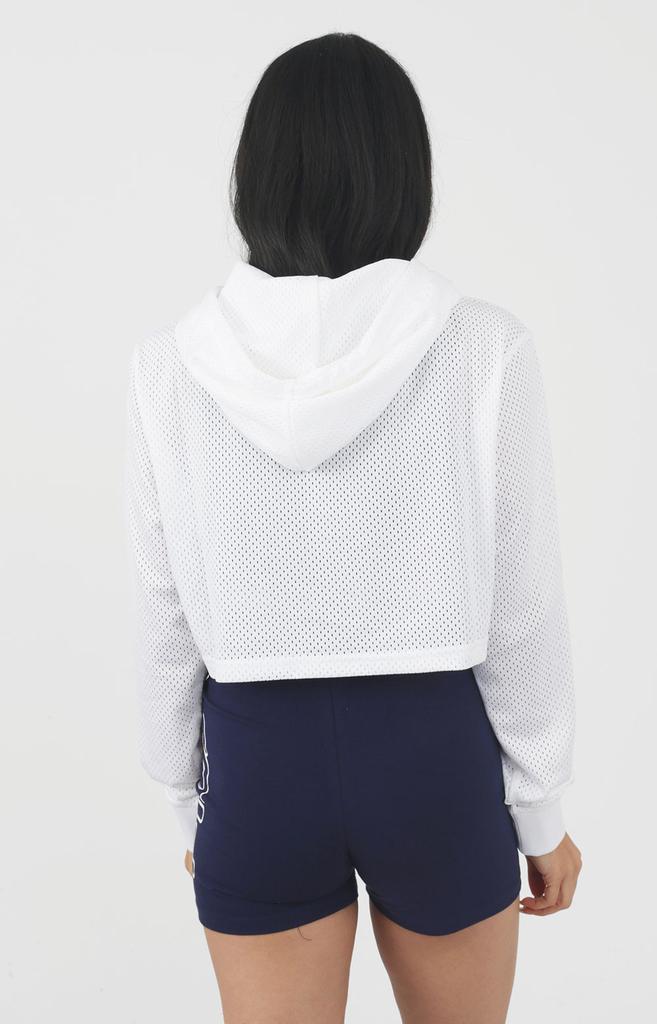 Noemi Crop Pullover Hoodie - White商品第3张图片规格展示
