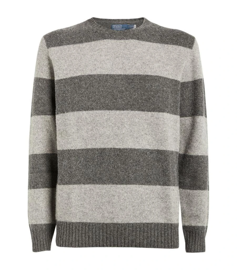 商品Ralph Lauren|Wool-Cashmere Stripe Sweater,价格¥1590,第1张图片