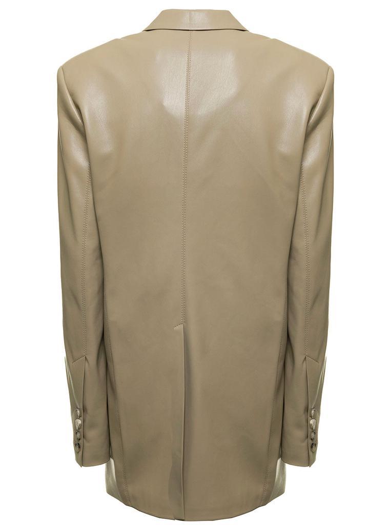 商品Nanushka|Marsey Beige Vegan Leather Blazer,价格¥3208,第4张图片详细描述