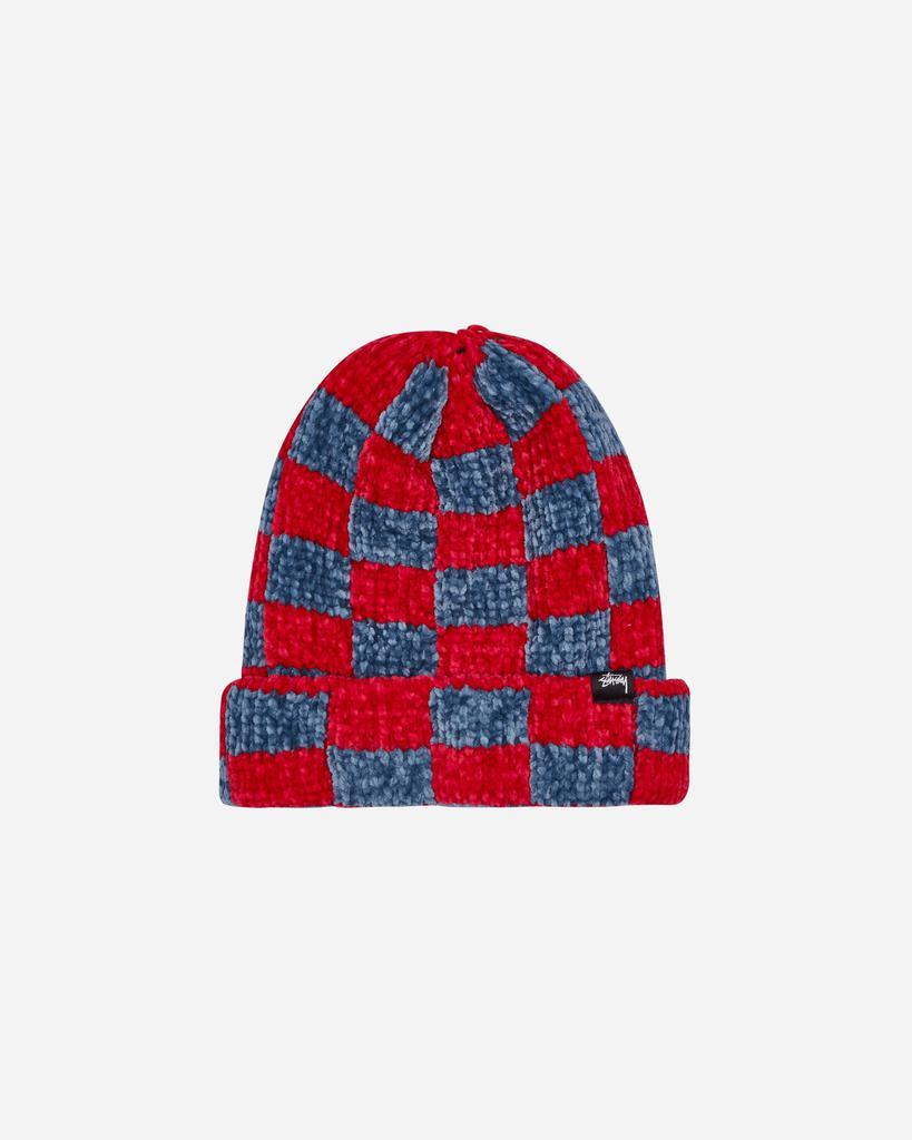商品STUSSY|Crochet Checkered Beanie Red,价格¥341,第4张图片详细描述