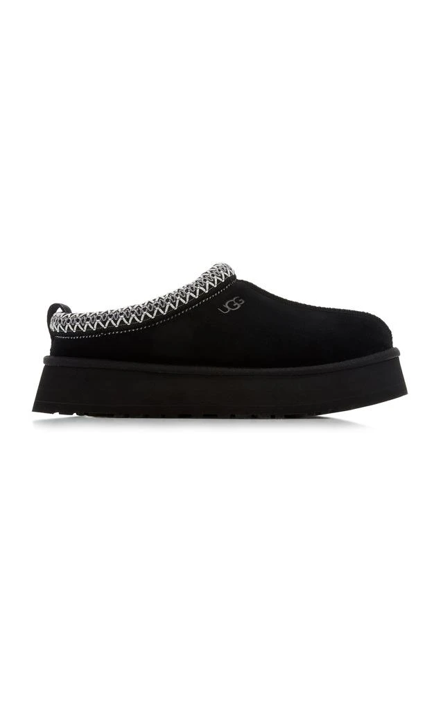 商品UGG|UGG - Tazz Suede Platform Slippers - Black - US 11 - Moda Operandi,价格¥966,第1张图片