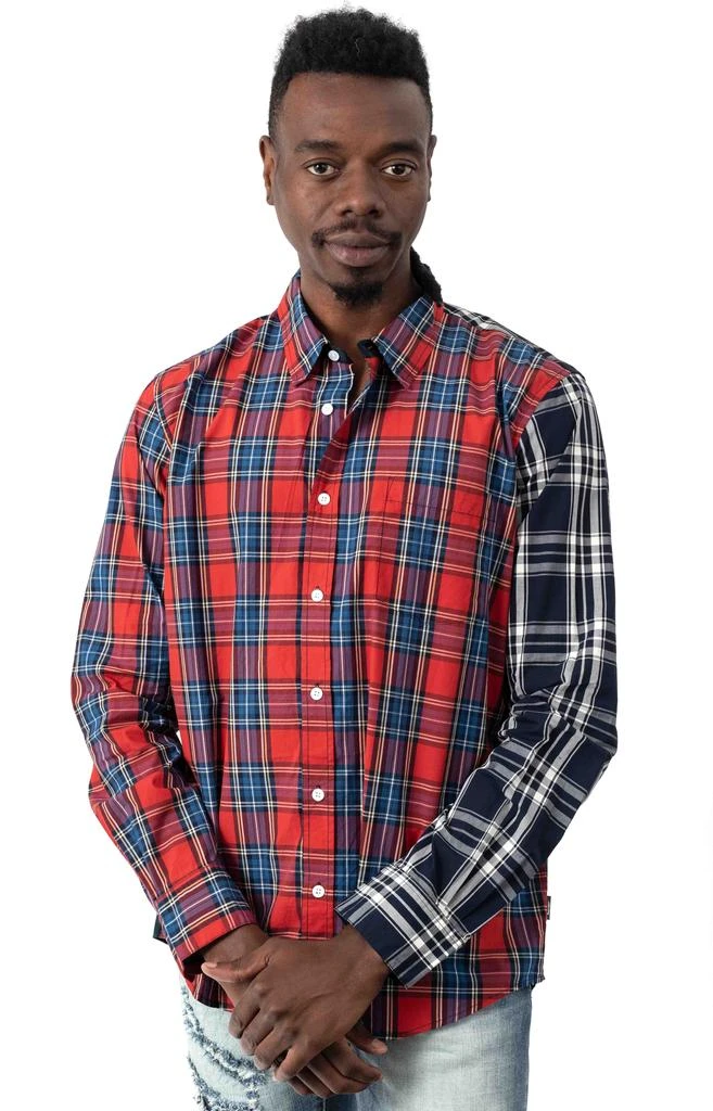 商品STUSSY|Mixed Plaid Button-Up Shirt - Multi,价格¥488,第1张图片