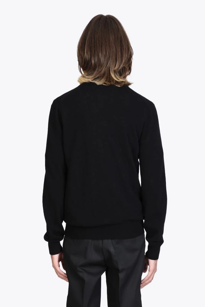 商品Comme des Garcons|Mens Cardigan Knit Black wool cardigan with pixel heart patch.,价格¥1885,第2张图片详细描述