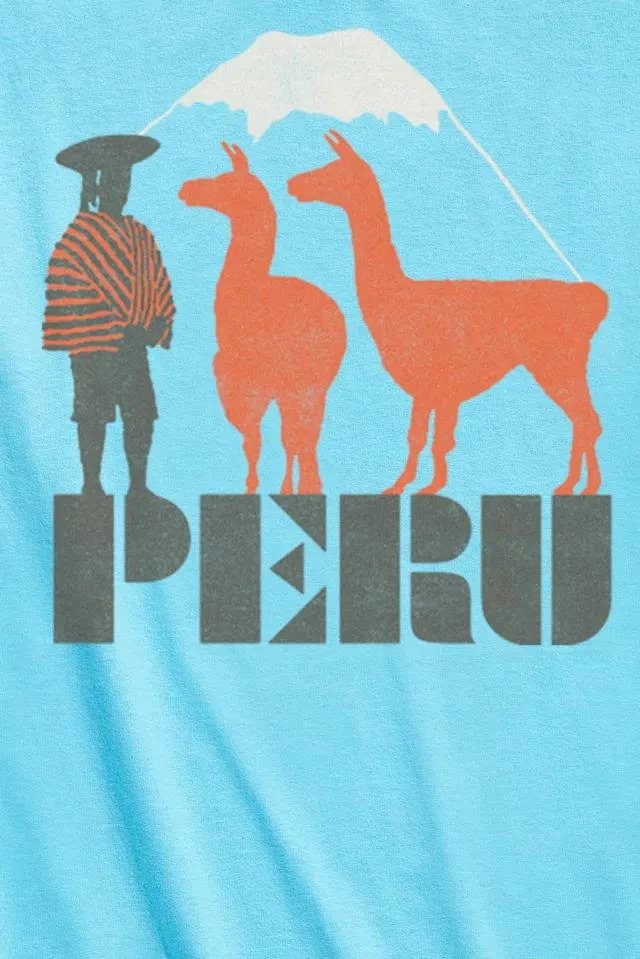 商品Urban Outfitters|Peru Mountain Scene Tee,价格¥75,第2张图片详细描述