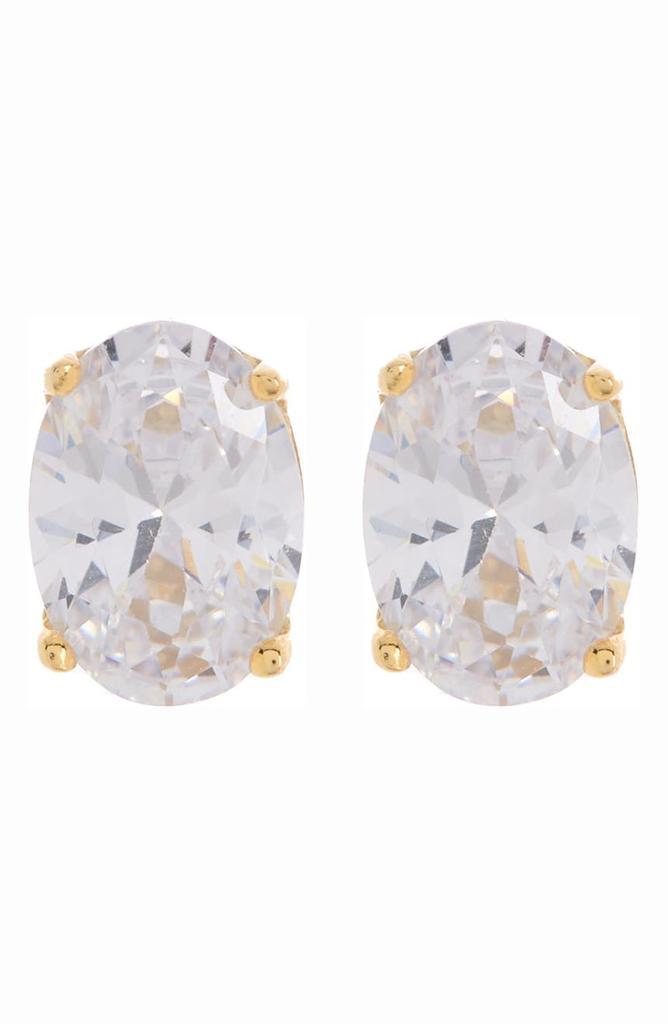 商品Suzy Levian|CZ Oval Stone Stud Earrings,价格¥596,第1张图片