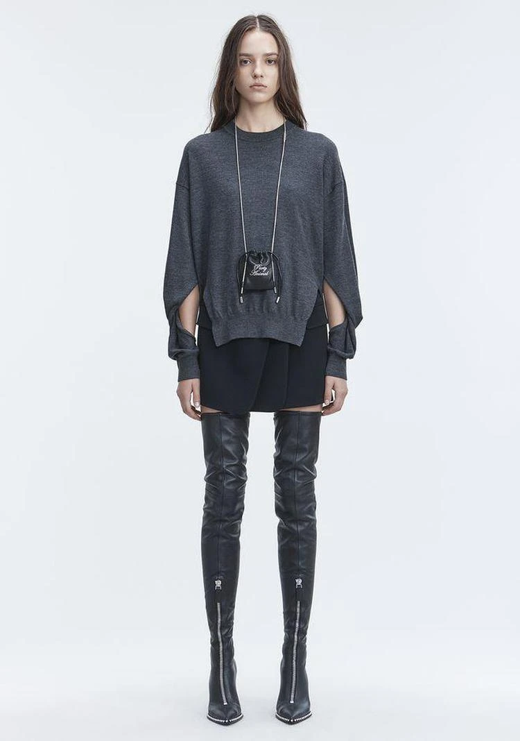 商品Alexander Wang|TWISTED SLEEVE SWEATER,价格¥1130,第1张图片