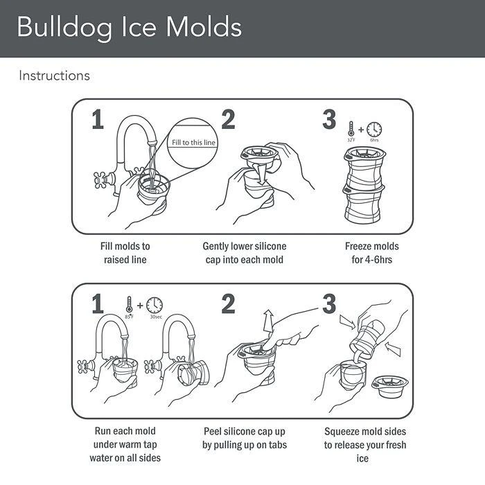 商品Tovolo|3D Novelty Ice Molds Bulldog, Set of 2,价格¥91,第5张图片详细描述